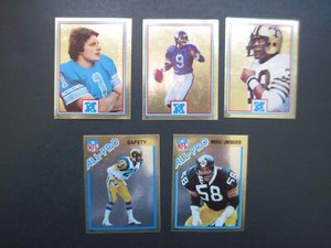 1982 TOPPS FOOTBALL 5 Gold Foil Sticker Cards Jack Lambert #143 Cromwell Kramer