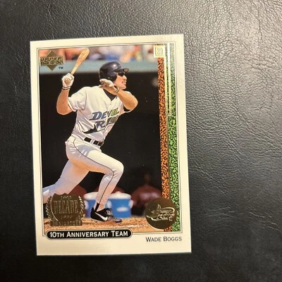 Cnt 1999 Upper Deck 10Th Anniversary Team #x15 Wade Boggs, Tampa Bay Devil Rays - Image 1 of 2