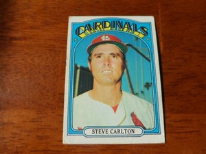 1972 TOPPS BASEBALL #420 STEVE CARLTON ST LOUIS CARDINALS GD K-563