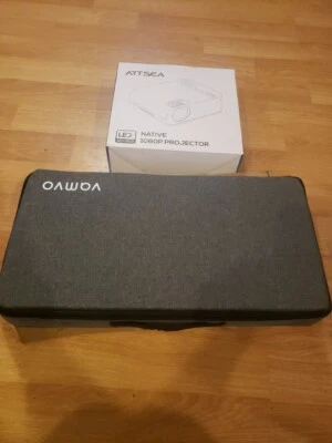 VAMVO 120”  Projector Screen & Stand  indoor outdoor/ARTSEA 1080 PROJECTOR NEW - Image 1 of 4