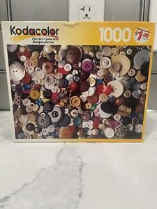 KODACOLOR-Puzzle-Button, Button-1000 Pieces-18 15/16" x 26 3/4”-Made in USA