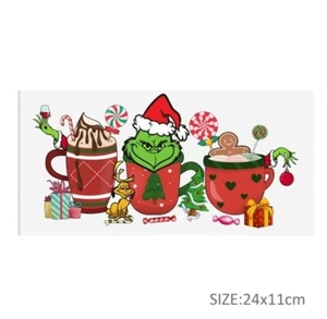 1 Piece Cup Wrap, Transfer Stickers for Glass Uv DTF Christmas Santa Candy - Picture 1 of 2