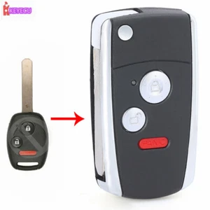 Funda protectora abatible con llave remota abatible de conversión de 2+1 botones para Honda Civic Ridgeline Fit - Imagen 1 de 6