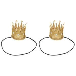 2 Count Lace Crown Barrette Girl Headbands Baby Hair Newborn Toddler - Picture 1 of 12