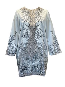 Marina Rinaldi Women's Ivory Tigrotto Duster Jacket NWT - Picture 1 of 3