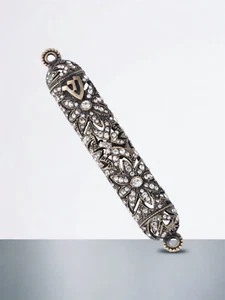 OLIVIA RIEGEL Bronce "Windsor" Mezuzá Nuevo en Caja Hermoso Regalo Judaica - Imagen 1 de 5