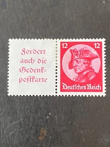 GERMANY, SCOTT # 399, 12pf. VALUE 1933 FREDERICK THE GREAT ISSUE MVLH - Picture 1 of 2