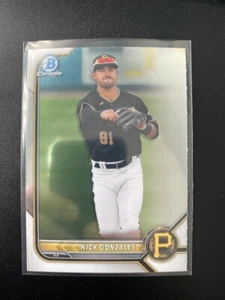 2022 Bowman Chrome Prospects #BCP77 Nick Gonzales Pirates - Imagen 1 de 2
