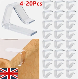 4-20 Table Cloth Clips Holder Clear Durable Cover Plastic Grips Tablecloth Party - Picture 1 of 23