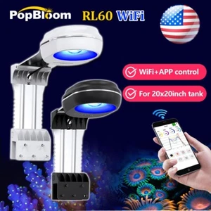 PopBloom RL60 Marine LED Aquarium Remote Control Wifi Aquarium Light Reef Coral - Picture 1 of 12