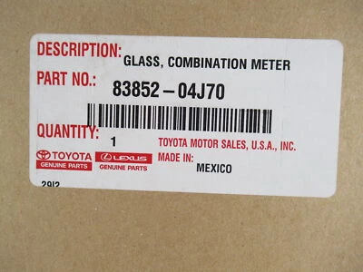 Lente de painel de instrumentos original do fabricante Toyota 83852-04J70 2016-2017 Tacoma - Imagem 1 de 4