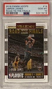 Lebron James 2018-19 Panini NBA Hoops SP Road To The Finals /2018 PSA 10 Cavs
