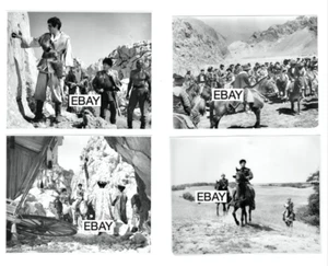 GENGHIS KHAN 1965 VINTAGE MOVIE PHOTOS LOT (4) OMAR SHARIF STEPHEN BOYD MONGOLS - Picture 1 of 1