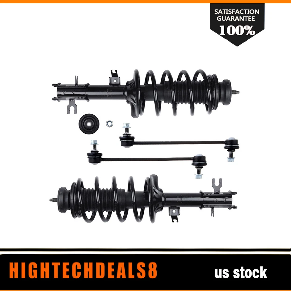 Strut w/ Coil Spring Sway Bar Link Kit Fits for 04-11 CHEVROLET AVEO AVEO5 Front - Image 1 of 1