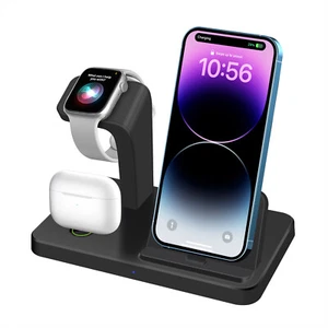 PDKUAI 3in1 USB Charger Dock Charging Stand For iWatch Ultra/8/7/6 iPhone 14 13 - Picture 1 of 19