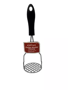 Potato Vegetable Masher Round Stainless Steel Cooking Utensil Kitchen Cookware - Picture 1 of 10