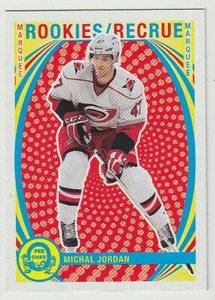 2013-14 OPC Retro Michal Jordan Rookie Card #523 Carolina Hurricanes
