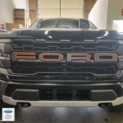 2024-2025 Ford Raptor F-150 Grill Letter Outlines - vinyl stickers decals F150 - Image 1 of 4