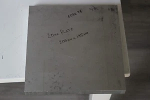 6082 T6 Aluminium 20 mm Platte Leiste Blech HE30 200 mm x 195 mm Alli Block Zuschnitt - Bild 1 von 3