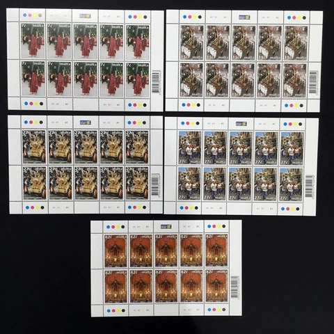 2006 Malta Holy Week Sheet of 10 Stamps Unmounted Mint NH #1426 Cover