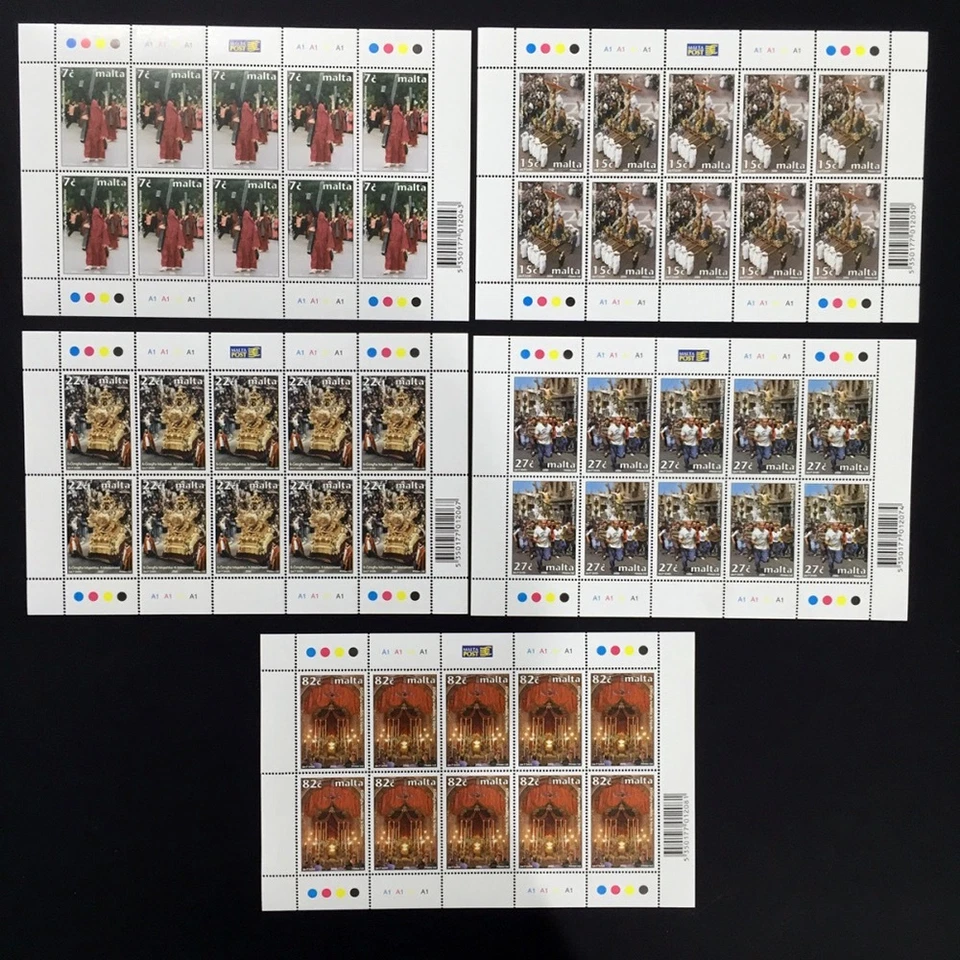 2006 Malta Holy Week Sheet of 10 Stamps Unmounted Mint NH #1426 - Image 1 of 1