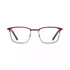 Morel France 10182O GR15 Red Square Titanium Eyeglasses Frame 55-21-150 - Picture 1 of 2