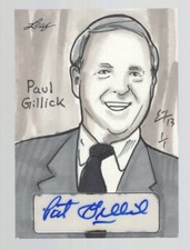 PAT GILLICK 2013 LEAF MASTERWORKS SKETCH AUTO 1/1 BY ERIK HODSON