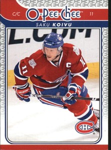 2009-10 O-Pee-Chee Canadiens Hockey Card #217 Saku Koivu