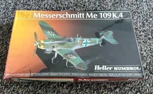 VINTAGE HELLER HUMBROL 1/72 MESSERSCHMITT ME109K-4 scatola sigillata - Foto 1 di 1