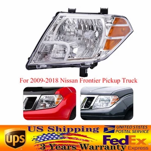Left?Driver Side Headlight Headlamp For 2009-2018 Nissan Frontier Pickup Truck - Picture 1 of 12