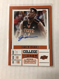 Jawun Evans 2017 Contenders Draft Picks Auto