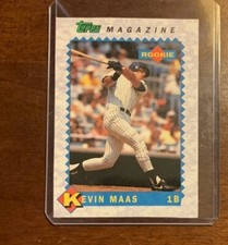 1990-93 Topps Magazine Cards Kevin Maas #TM31 Rookie RC