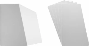 (300) Comic Buch Behälter Index Teiler Karten - geneigt 7"x11" - weiß Öko 20mil dick - Bild 1 von 2
