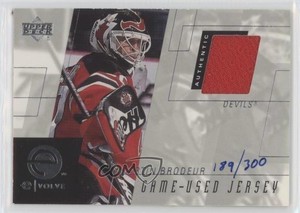 2000-01 Upper Deck eVolve Jerseys /300 Martin Brodeur #E-MB HOF