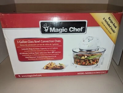 Magic Chef Convection Countertop Oven Model EWGC12W3 3 Gal. Glass Bowl NIB - Image 1 of 4