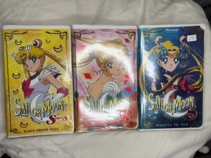 Sailor Moon 3 Movie VHS Set 90s English Dub |  Vintage Anime Lot - Picture 1 of 6