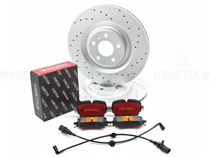 Para Audi A7 55 TFSI Trasero Discos de Freno Ventilados Pastillas Ropa Sensores - Imagen 1 de 9