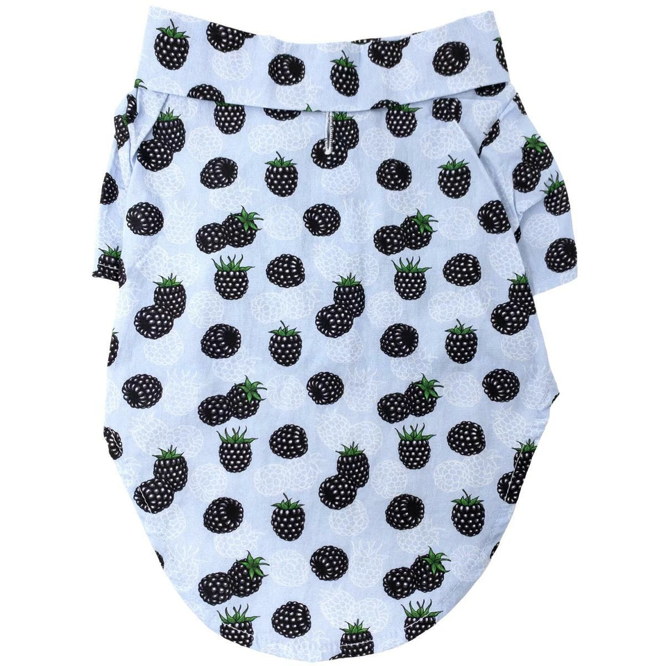 Blackberries Dog Hawaiian Camp Shirt - Sizes - XXS-2XL - Image 1 of 1