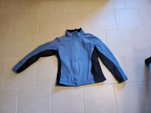 Mountain Hardwear Damengröße 10 durchgehender Reißverschluss blau Gore Fleece Windstopper Jacke - Bild 1 von 8