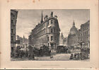 1875 Imprimé Londres~ Reine Victoria Rue