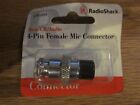 RadioShack 274-001A Ham/CB/Audio 4-Pin Female Mic Connector Free Shipping