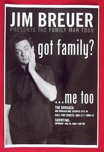 "Póster de apariencia Borgata Atlantic City 29 de agosto de 2009 de Jim Breuer 12"" X 18" - Imagen 1 de 1