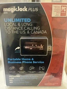 Magic Jack PLUS Free Local Long Distance Calling Telephone Sealed New 2014 - Photo 1/2