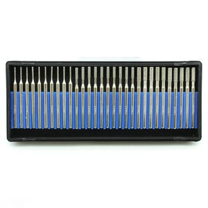 TMAX 30 pcs SET 1mm 2mm 3mm Grit 150 Diamond Drill Bit for Dremel - Picture 1 of 3
