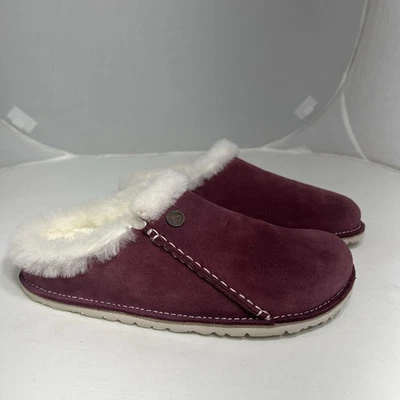 Zapatillas sin cordones Birkenstock Zermatt de gamuza de oveja para mujer 7 EU 38 ciruela Foto 1 de 4