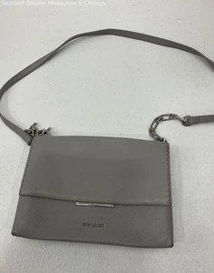 Ted Baker Diaana Bar Gray Leather Crossbody Bag Small - Picture 1 of 5