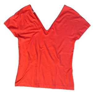 New Jil Sander Orange Silk Sleeveless Top Size S - Picture 1 of 5