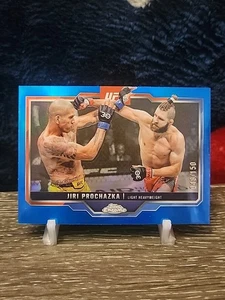 2025 Topps Chrome UFC Jiri Prochazka #70 Blue Refractor /150 - Picture 1 of 2