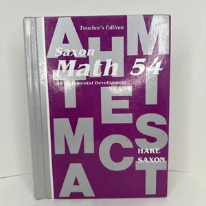 Saxon MATH 54 5/4 TEACHER'S EDITION TEACHER 2nd Edition 2001 - Clean Pages - Picture 1 of 12