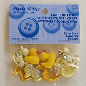 Dress It Up Knöpfe Quacksalber Jesse James Verzierungen 2 Loch flach/Schaft hinten - Bild 1 von 2